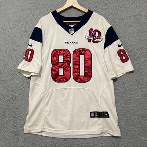 🔥Men's Andre Johnson Houston Texans 44 White NFL Football Sports Jersey🔥